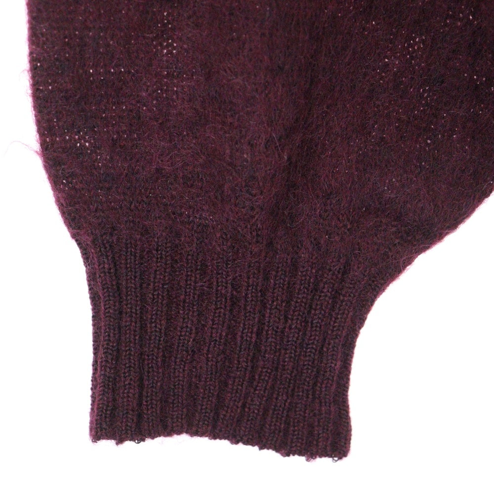 WACKO MARIA(ワコマリア) MOHAIR KNIT SWEATER モヘアニットセーター バーガンディー
