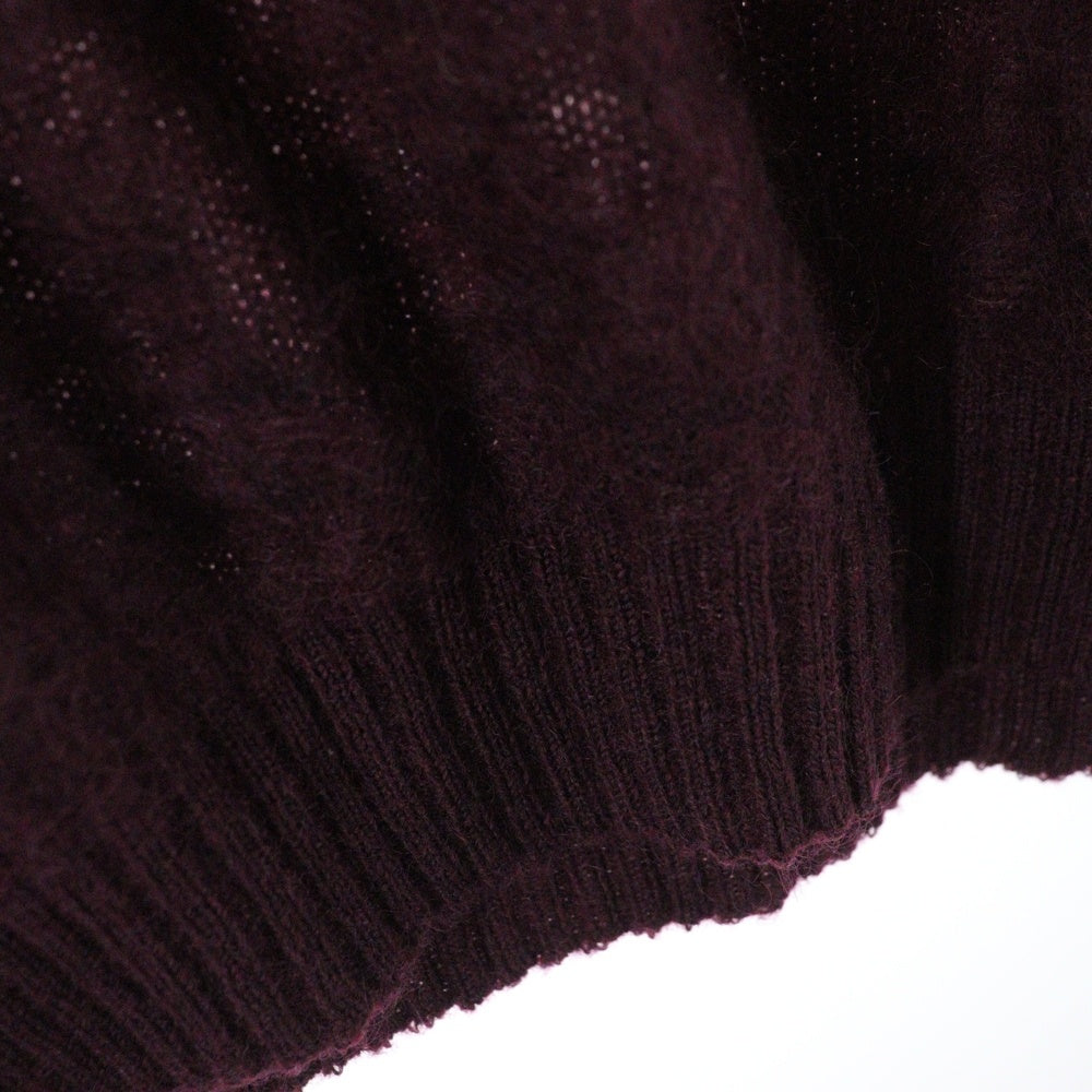 WACKO MARIA(ワコマリア) MOHAIR KNIT SWEATER モヘアニットセーター バーガンディー