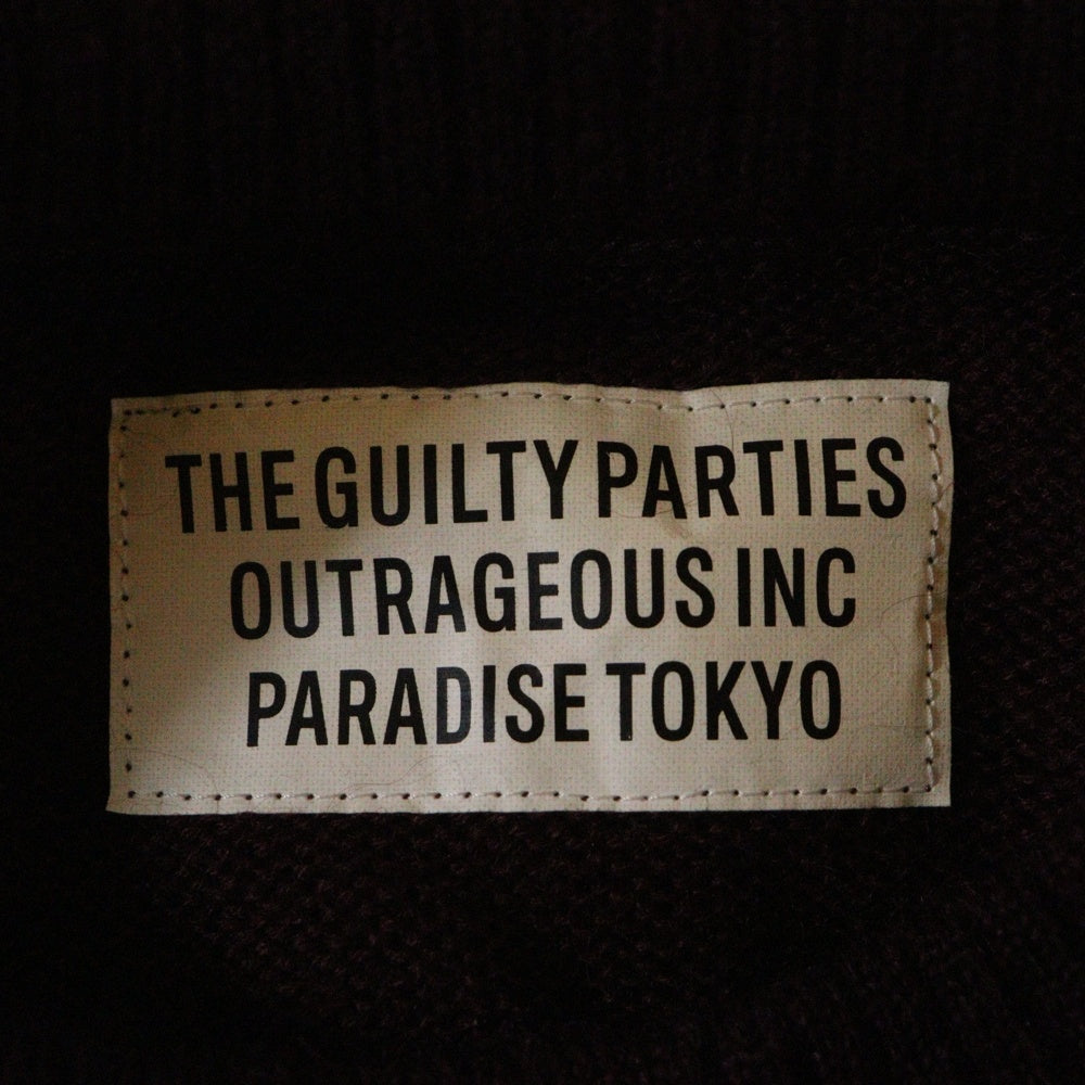 WACKO MARIA(ワコマリア) MOHAIR KNIT SWEATER モヘアニットセーター バーガンディー