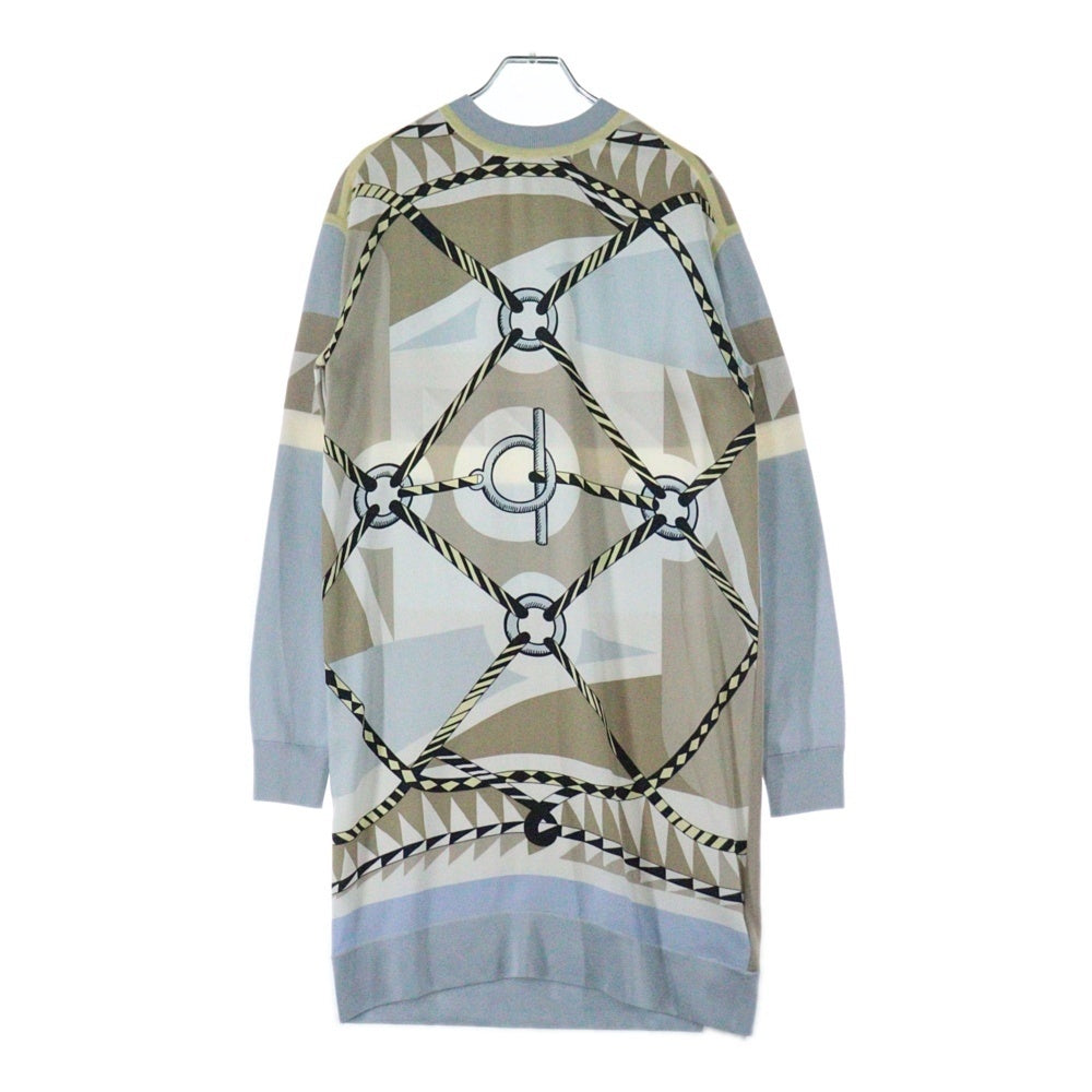 HERMES(エルメス) ツイルレーヌ ワンピース シルク ウール マルチ  