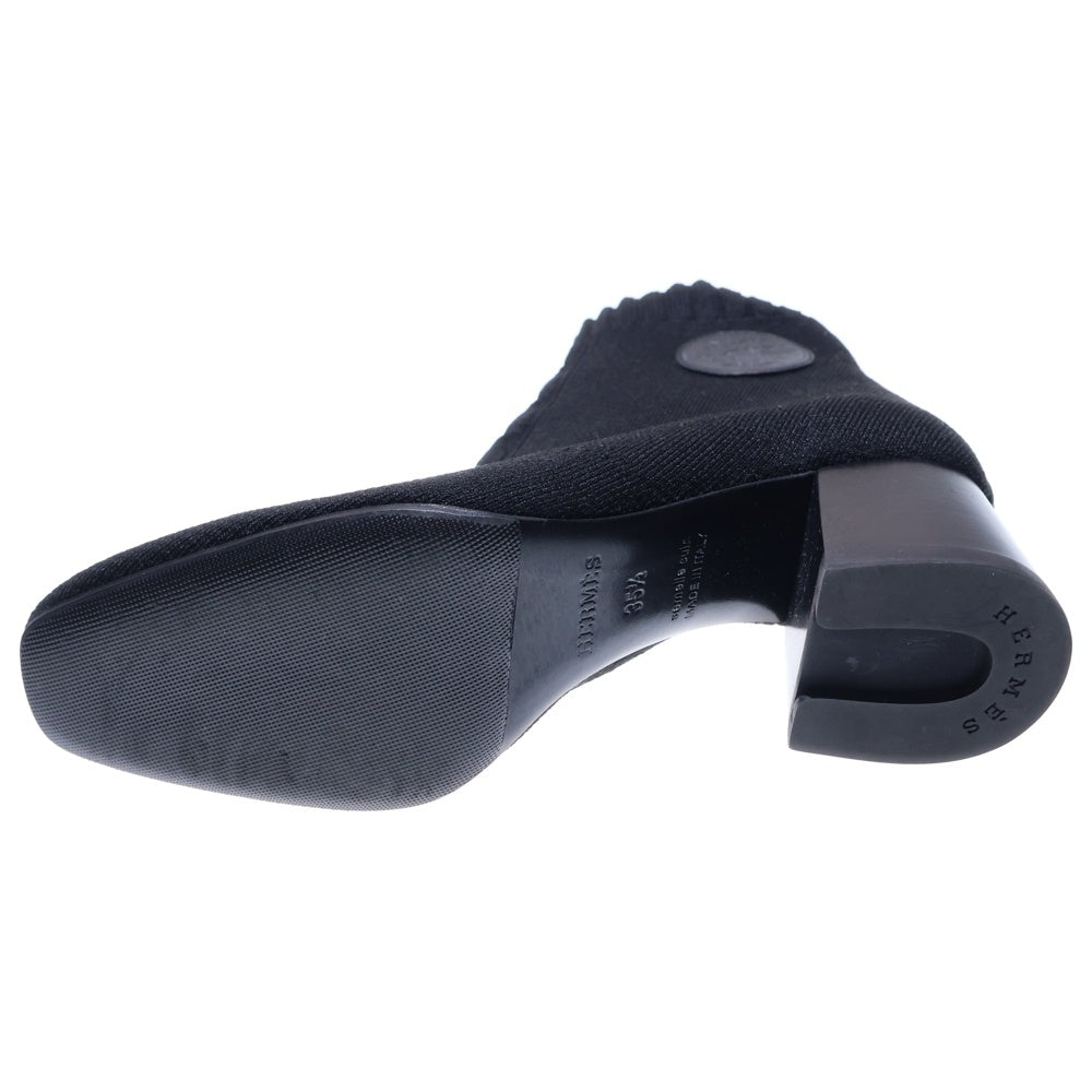 HERMES(エルメス) ヴォルヴェール ニット ショートブーツ ブラック レディース