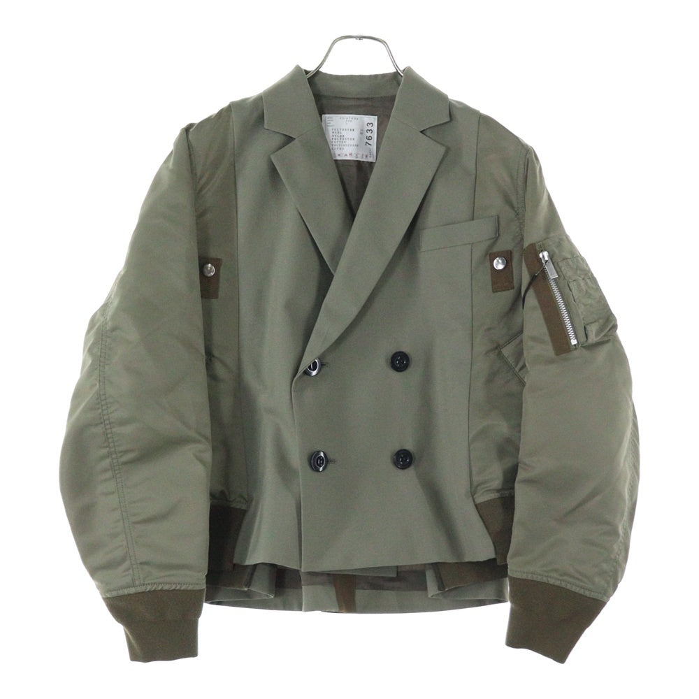 Sacai(サカイ) Suiting x Nylon Twill Jacket ダブル ナイロン ツイル