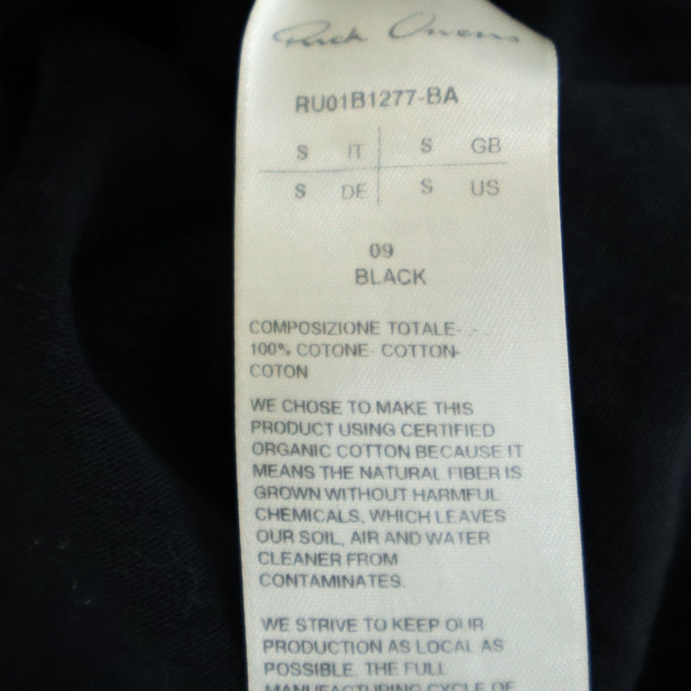 Rick Owens(リックオウエンス) 22SS Crewneck Long Sleeve Tee クルーネック ロングスリーブカットソー 長袖 ロンT RU01B1277-BA