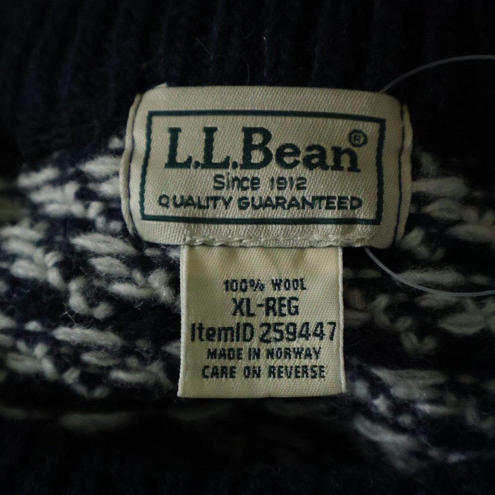 L.L.Bean(エルエルビーン) NORWEGIAN SWEATER クルーネックニットセーター ネイビー 259447