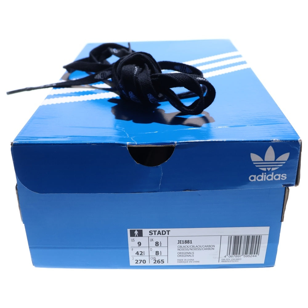 adidas(アディダス) STADT シュタット ローカットスニーカー ブラック US9/27cm JI1882