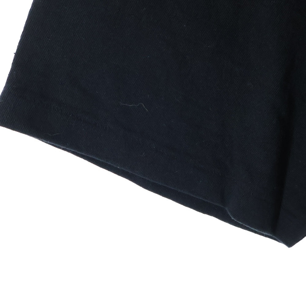 WACKO MARIA(ワコマリア) WASHED HEAVY WEIGHT T-SHIRT ロゴプリントクルーネック半袖Tシャツ ブラック