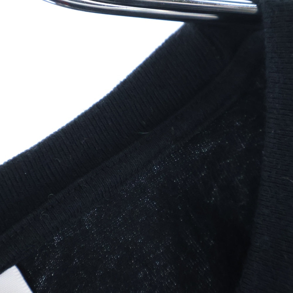 WACKO MARIA(ワコマリア) WASHED HEAVY WEIGHT T-SHIRT ロゴプリントクルーネック半袖Tシャツ ブラック