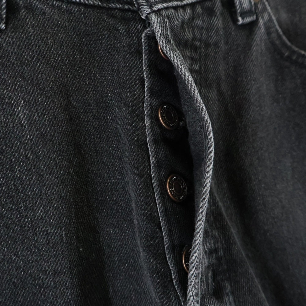 CELINE(セリーヌ) M RE 002 ボタンフライ ブラックデニムパンツ ジーンズ