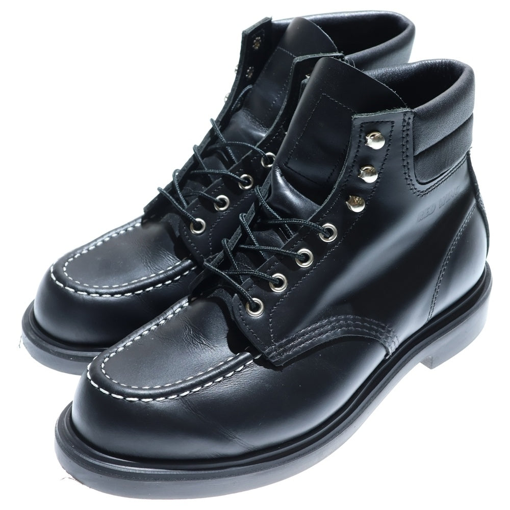 RED WING(レッド ウイング) SUPERSOLE 6INCH MOC TOE BOOTS 8133 スーパーソール モックトゥ ハイカット ブーツ US9.5/27.5cm ブラック