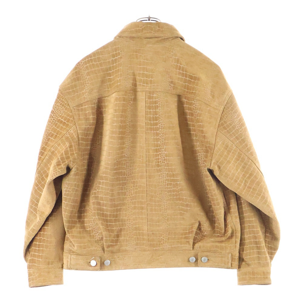 SUPREME(シュプリーム) 24AW Suede Work Jacket Croc スエード ジップアップジャケットワークジャケット クロック ブラウン