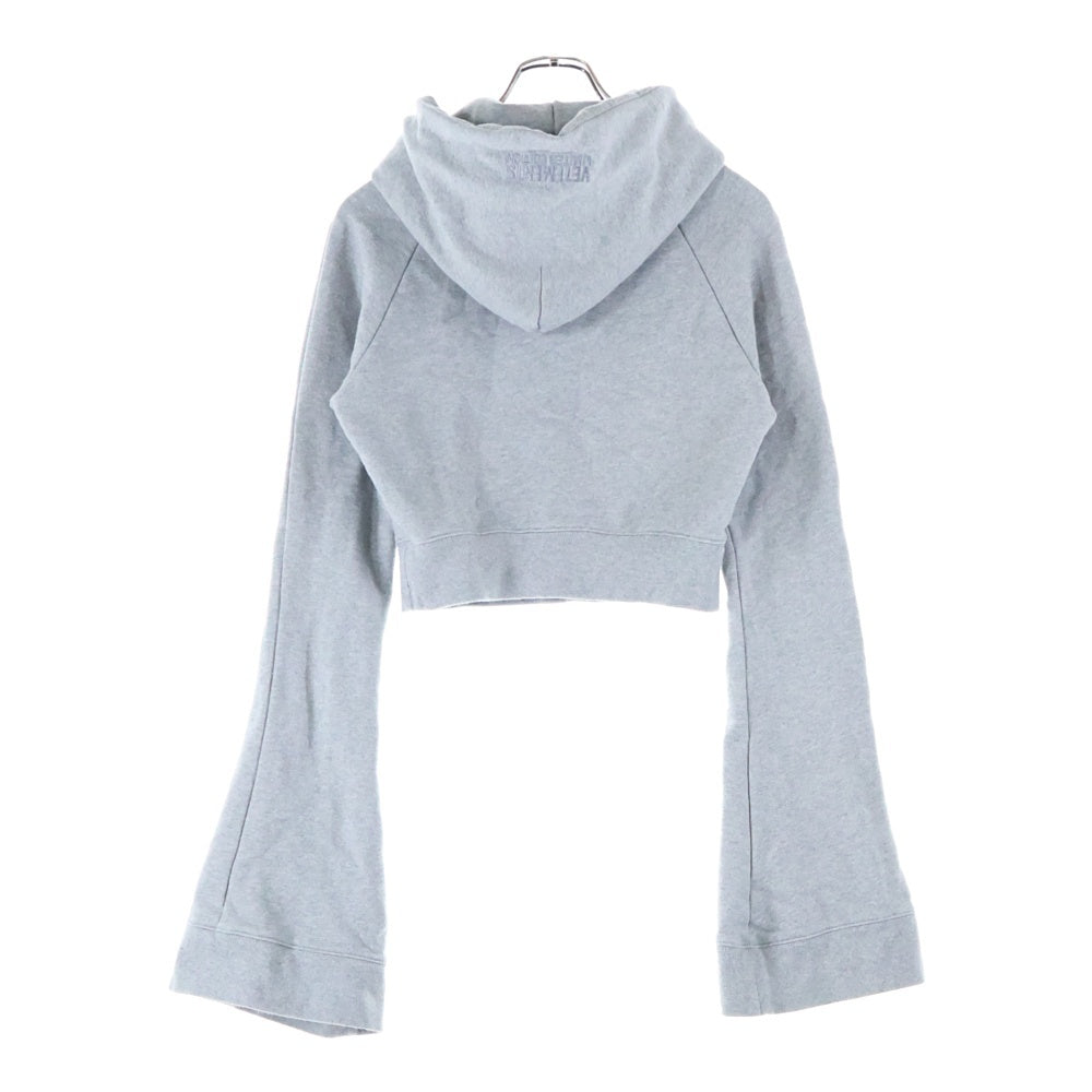 VETEMENTS(ヴェトモン) 24SS Flared Sleeve Cropped Hoodie ショートフーディ フレアロングスリーブ グレー