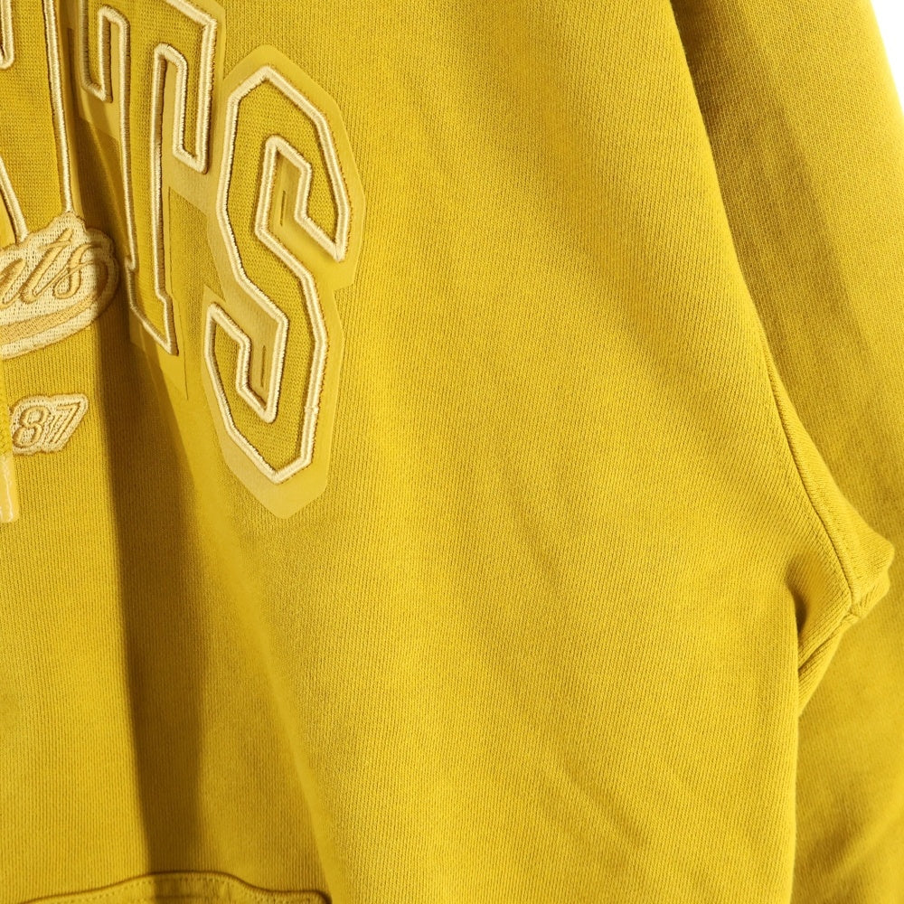 VTMNTS(ブイティーエムエヌティーエス) カレッジロゴ刺繍 プルオーバーパーカー スウェット イエロー VL16HD380M
