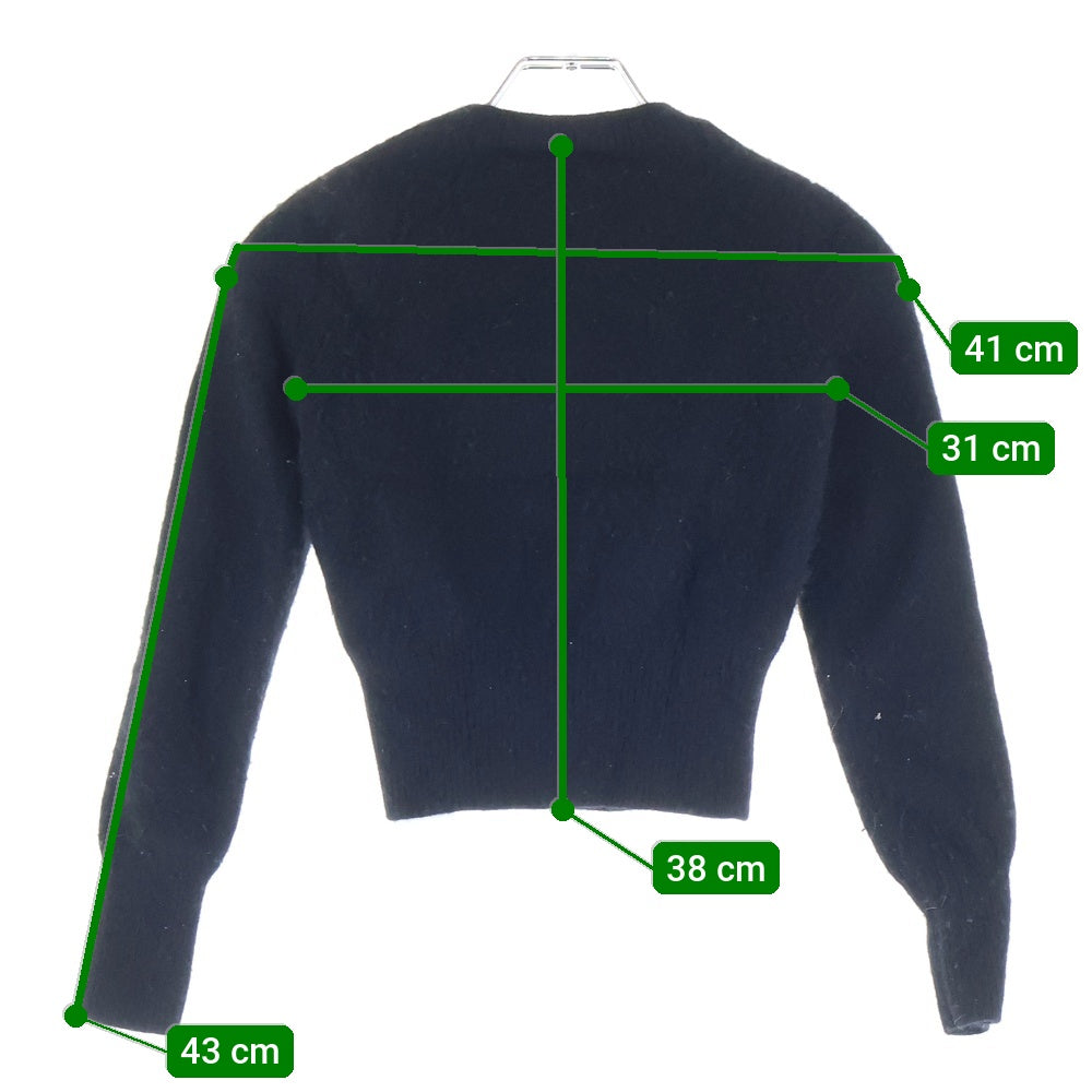 DIESEL(ディーゼル) 23AW M-AREESA A06712 カシミヤ混Dロゴセーター ブラック