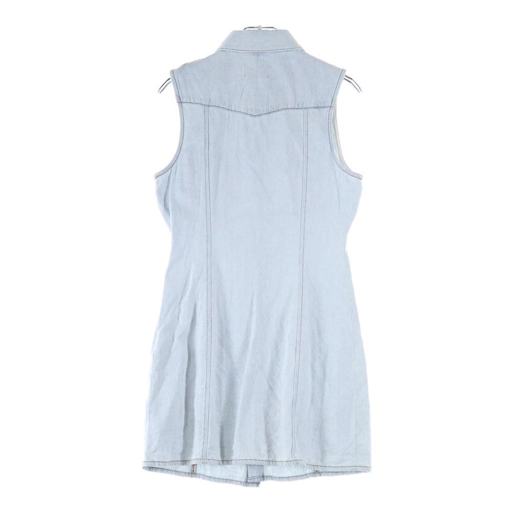 DIESEL(ディーゼル) DE-GLO-F デニムノースリワンピース インディゴ