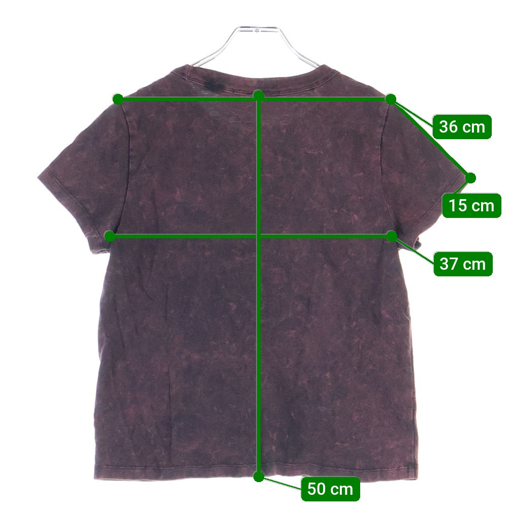 ALEXANDER WANG(アレキサンダーワン) ロゴプリント クルーネック半袖Tシャツ ブラック/レッド