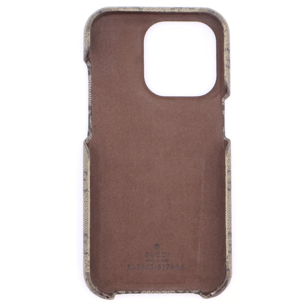 GUCCI(グッチ) GGスプリーム オフィディア iPhone14Pro スマホケース 753610・617664 ベージュ