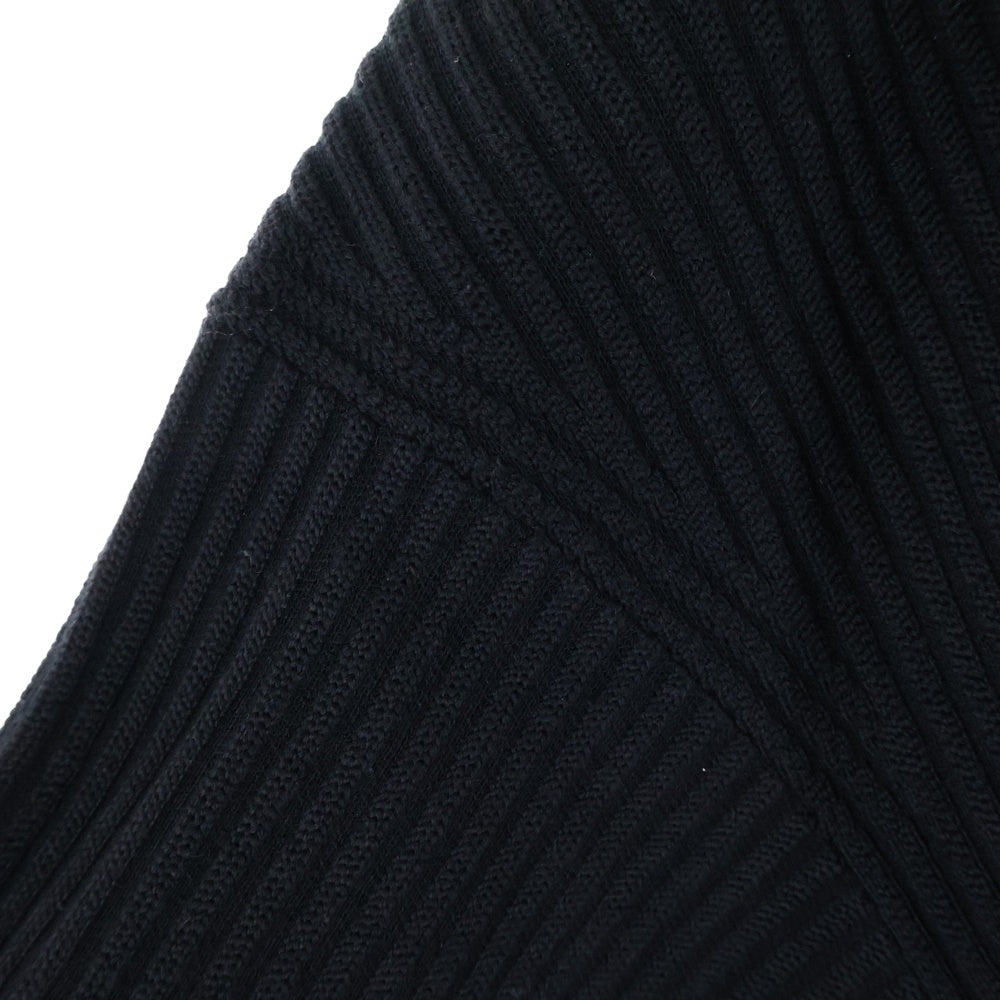 Y-3(ワイスリー) U TECH KNIT CREW SWEATER ロゴ クルーネック長袖ニット セーター ブラック