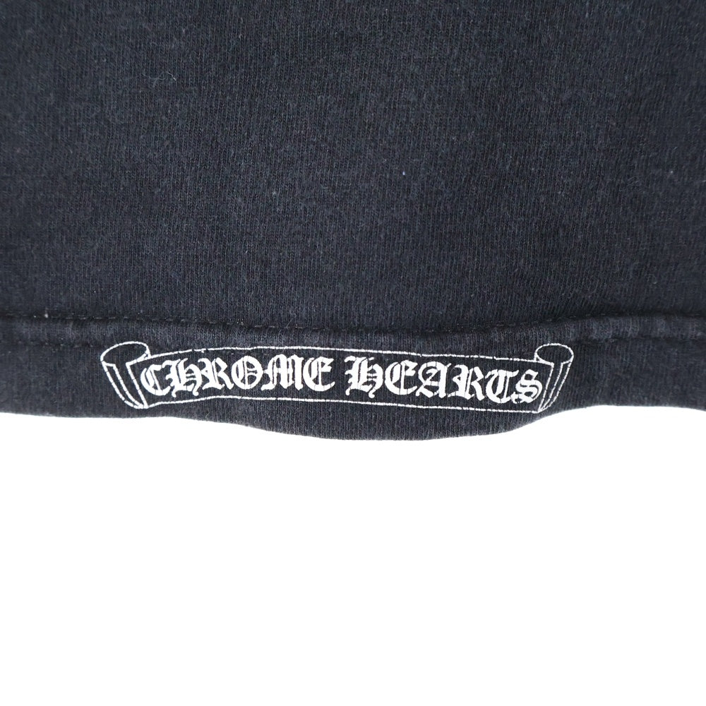 CHROME HEARTS(クロムハーツ) OLD オールドモデル バックホースシュー ダガープリントポケット 半袖Tシャツ カットソー ブラック