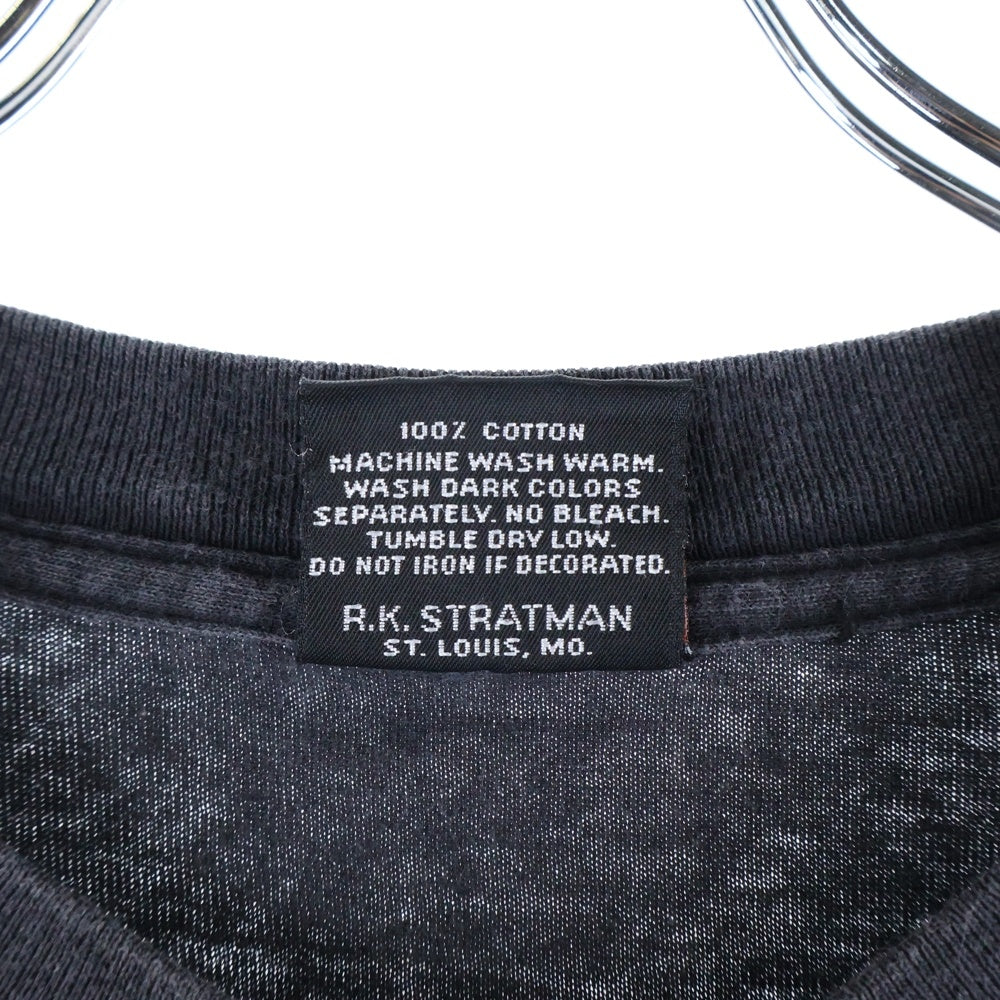 HARLEY DAVIDSON(ハーレーダビッドソン) Bar&Shield Flames L/S TEE バーアンドシールド フレイムス 袖ファイヤー 長袖Tシャツ クルーネックカットソー ブラック/ブルー