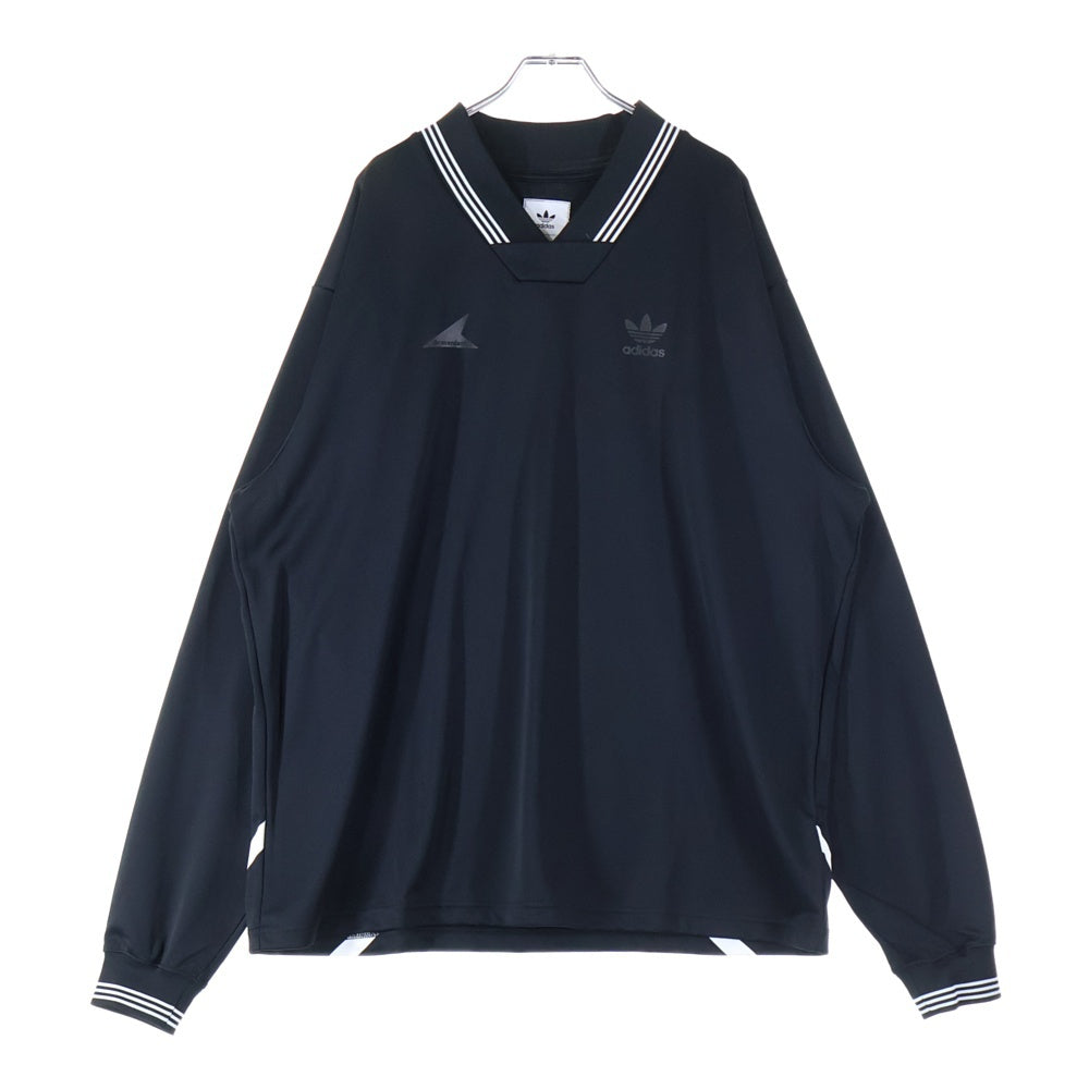 adidas(アディダス) ×DESCENDANT GAME JERSEY ディセンダント ゲームジャージー ロングスリーブ 長袖Tシャツ カットソー ブラック