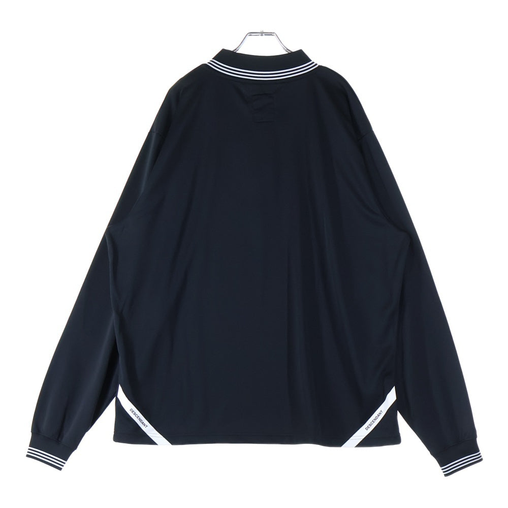 adidas(アディダス) ×DESCENDANT GAME JERSEY ディセンダント ゲームジャージー ロングスリーブ 長袖Tシャツ カットソー ブラック
