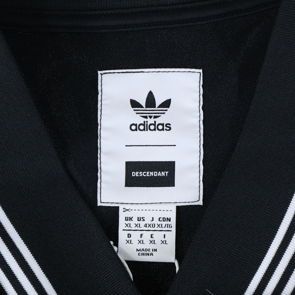 adidas(アディダス) ×DESCENDANT GAME JERSEY ディセンダント ゲームジャージー ロングスリーブ 長袖Tシャツ カットソー ブラック