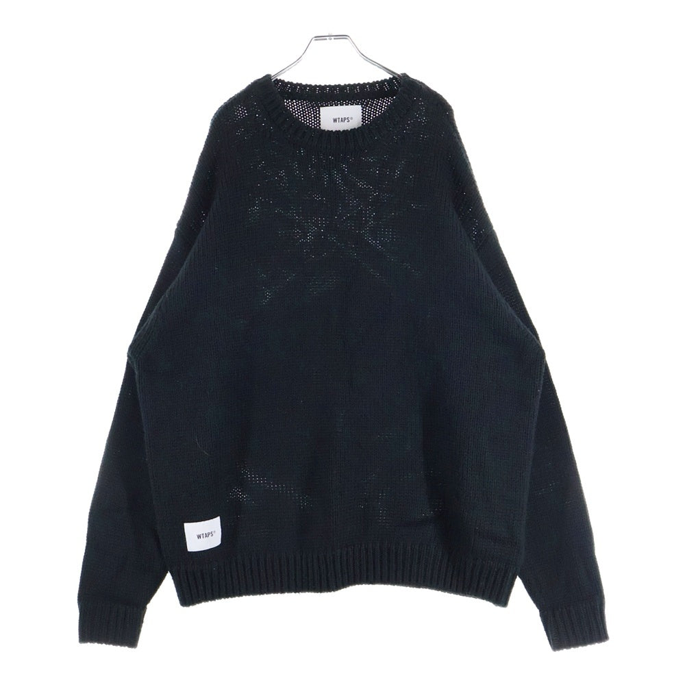 WTAPS(ダブルタップス) 22AW ARMT SWEATER クロスボーン クルーネック ニット ブラック 222MADT-KNM02
