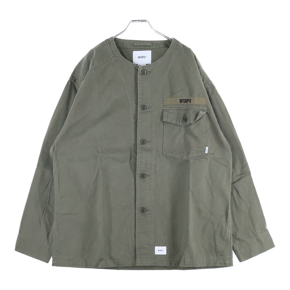 WTAPS(ダブルタップス) 19AW SCOUT LS SHIRT スカウト ロングスリーブ 長袖シャツ ジャケット カーキ 192WVDT-SHM02