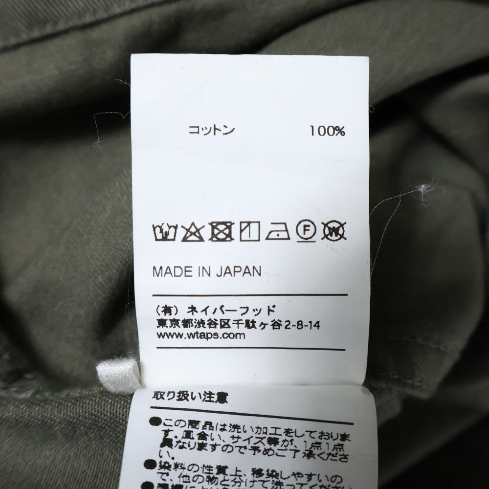 WTAPS(ダブルタップス) 19AW SCOUT LS SHIRT スカウト ロングスリーブ 長袖シャツ ジャケット カーキ 192WVDT-SHM02