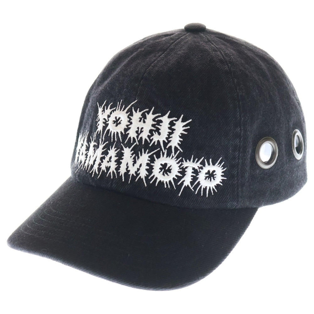 SUPREME(シュプリーム) 25AW ×Yohji Yamamoto Grommet 6-Panel Washed Cap ×ヨウジヤマモト グロメント 6パネル キャップ 帽子 ブラック