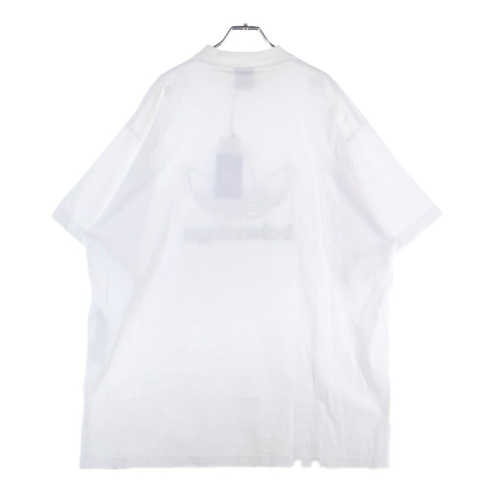 BALENCIAGA(バレンシアガ) 23SS ×adidas T-Shirt 723976 TNVN8 ×アディダス フロントロゴ 半袖Tシャツ カットソー ホワイト