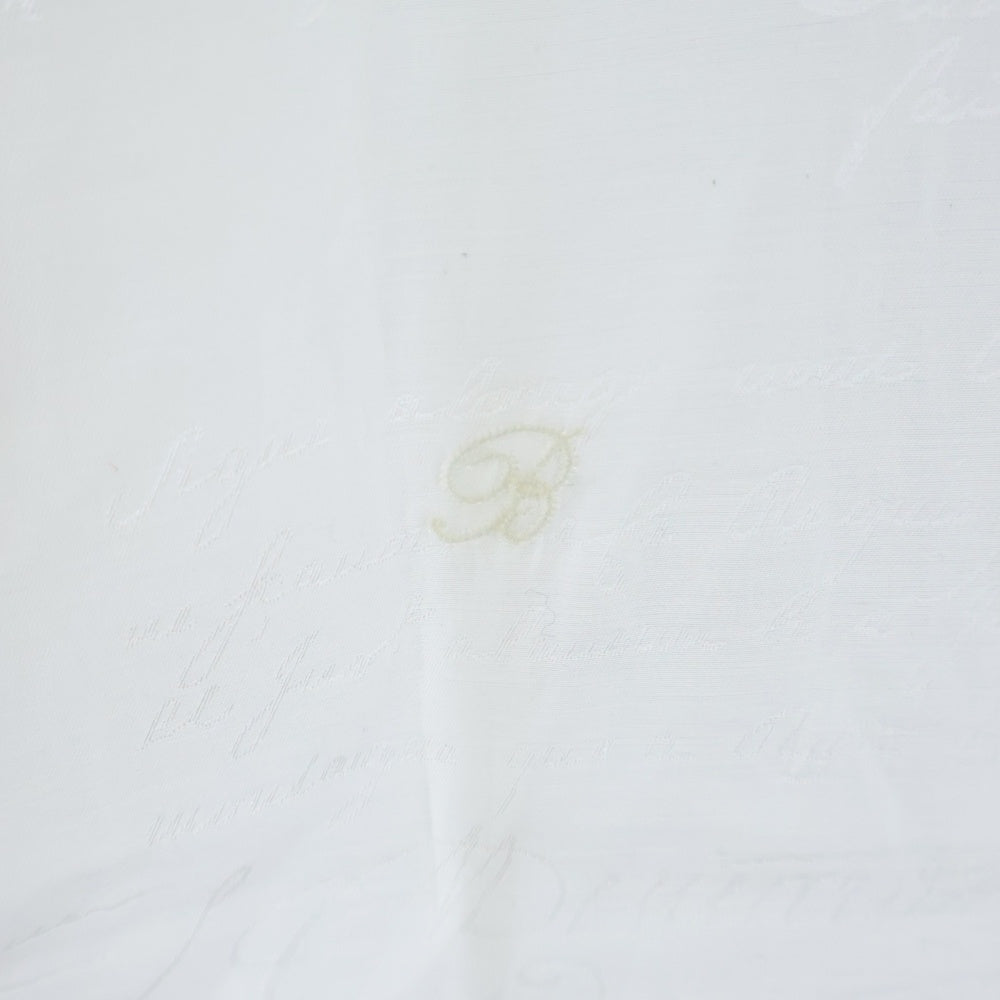 Berluti(ベルルッティ) Cotton Silk Scritto Andy Shirt コットンシルク アンディ スクリットパターン シャツ 長袖シャツ ホワイト R26HTL85SBGP