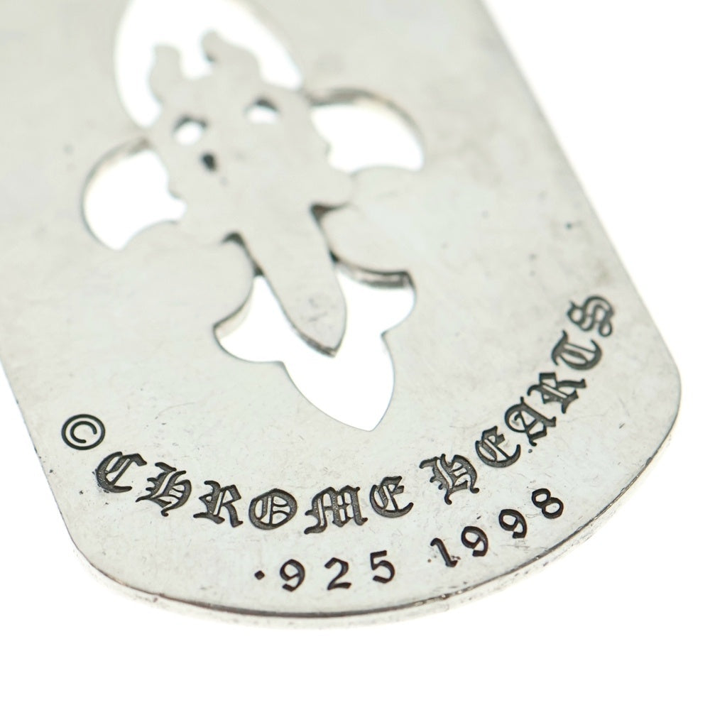 CHROME HEARTS(クロムハーツ) D TAG LRG FLE DAG フレア ダガー ラージ ドッグタグ ペンダントトップ シルバー