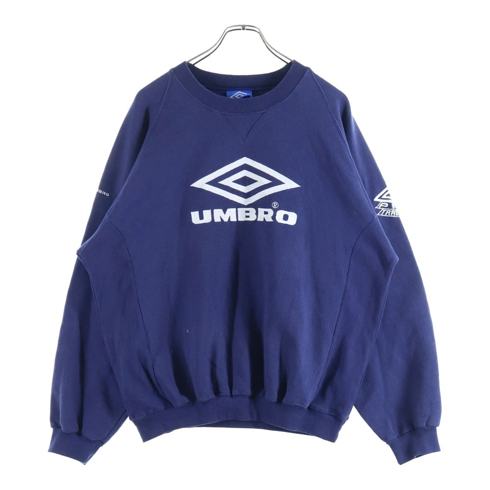 UMBRO(アンブロ) フロントロゴ スウェットシャツ トレーナー パーカー ネイビー