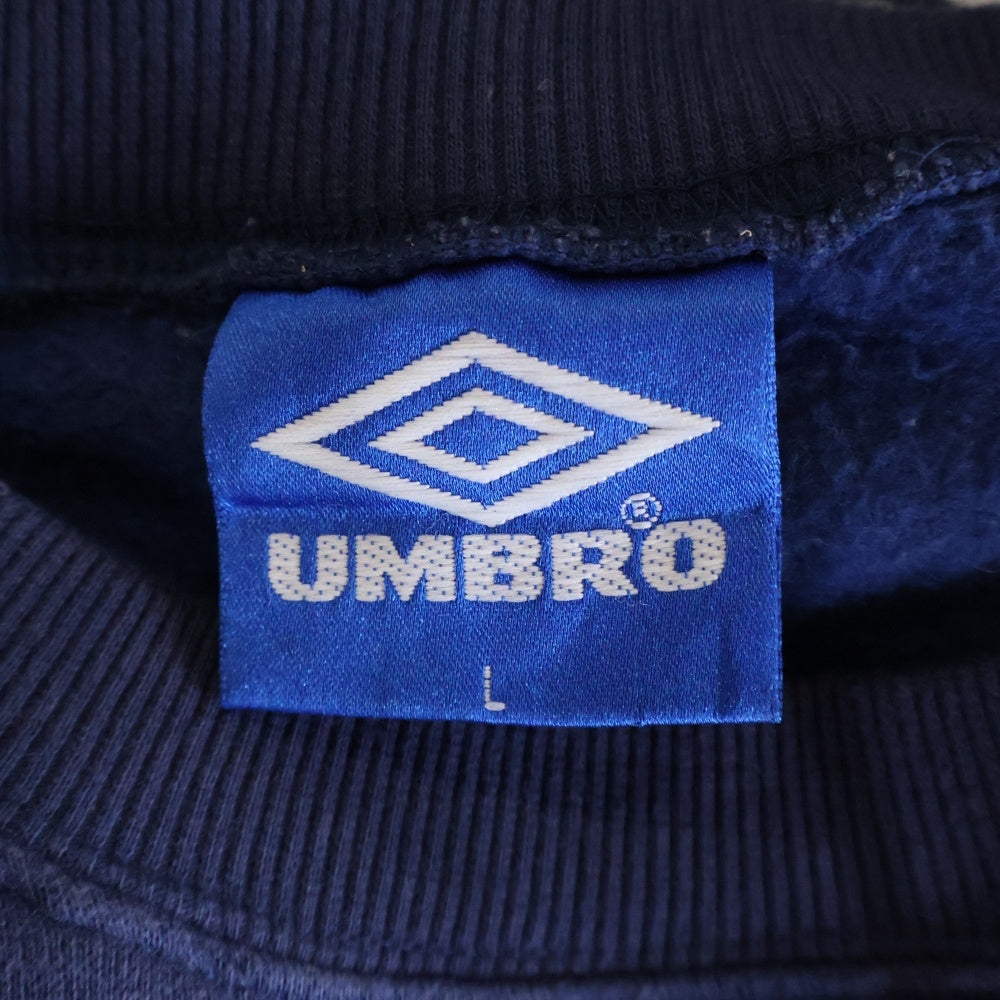 UMBRO(アンブロ) フロントロゴ スウェットシャツ トレーナー パーカー ネイビー