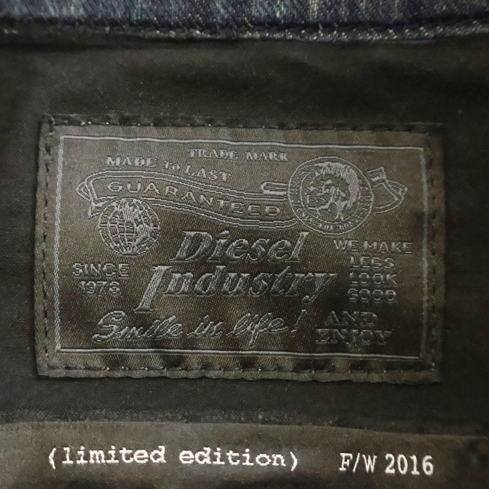 DIESEL(ディーゼル) ダメージ加工 D-JIM パッチワーク デニムジャケット インディゴ