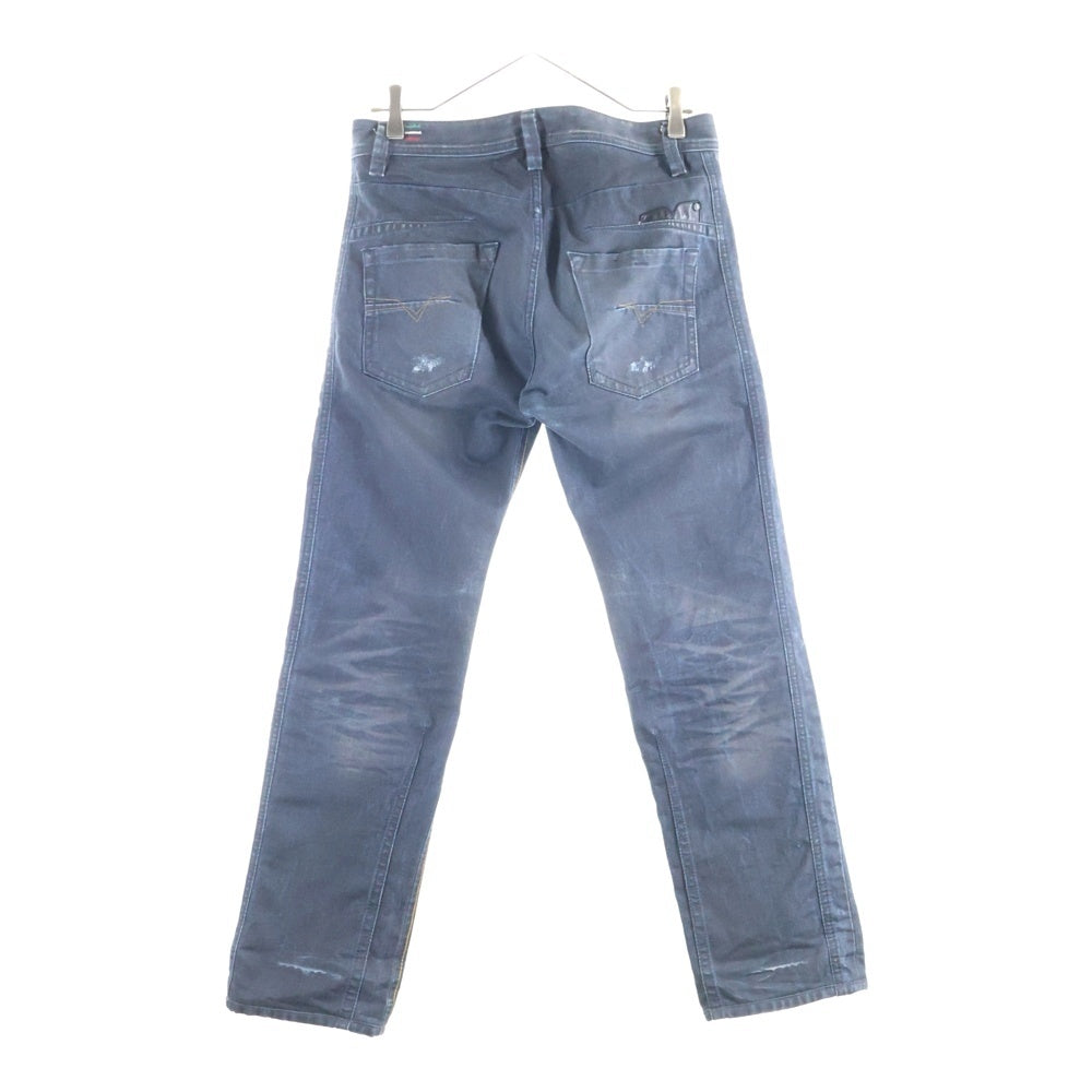 DIESEL(ディーゼル) DARRON ダメージ加工 ストレートデニムパンツ インディゴ