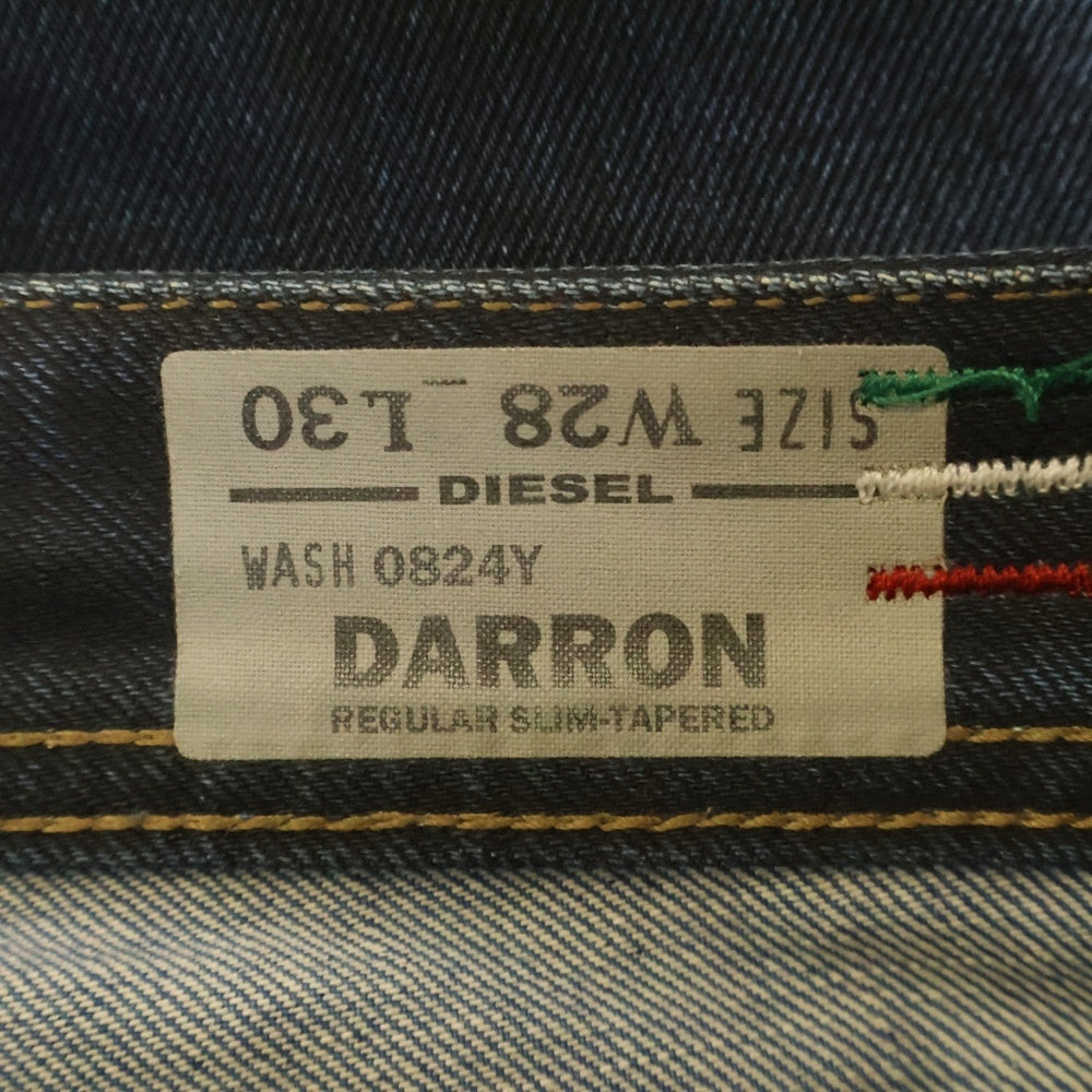 DIESEL(ディーゼル) DARRON ダメージ加工 ストレートデニムパンツ インディゴ
