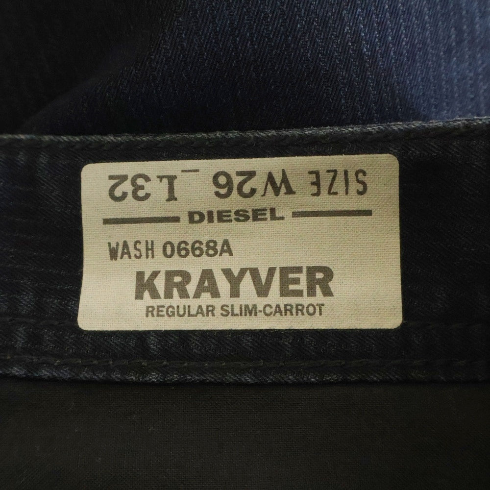 DIESEL(ディーゼル) KRAYVER 5P ストレートデニム パンツ ネイビー