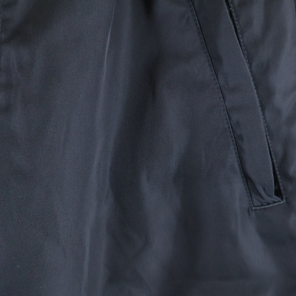 PRADA(プラダ) トライアングルロゴ ドローコード ジップアップ リナイロン トラウザーパンツ ブラック SPH66 S202 1WQ8