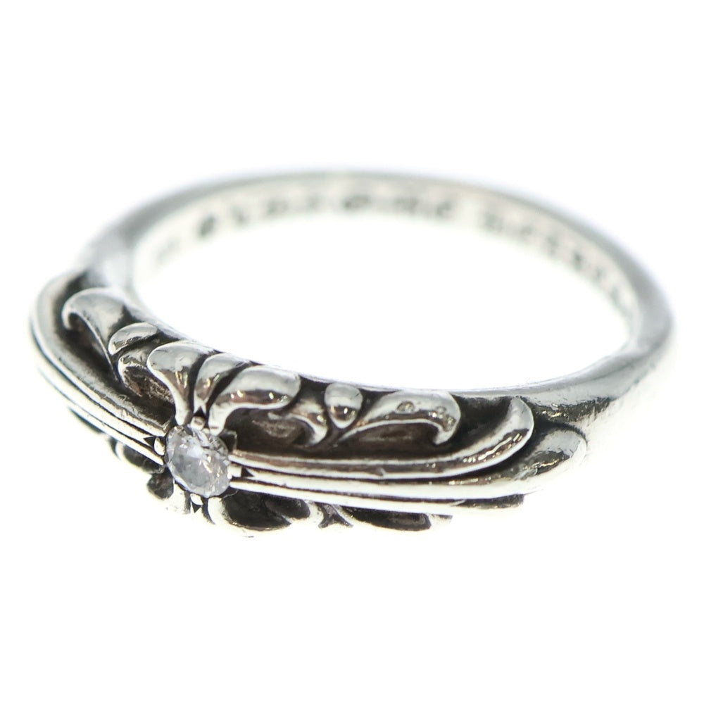 CHROME HEARTS(クロムハーツ) BABY CLASSIC 1 DIA ベイビークラシックフローラルクロスリング 1ダイヤ シルバー