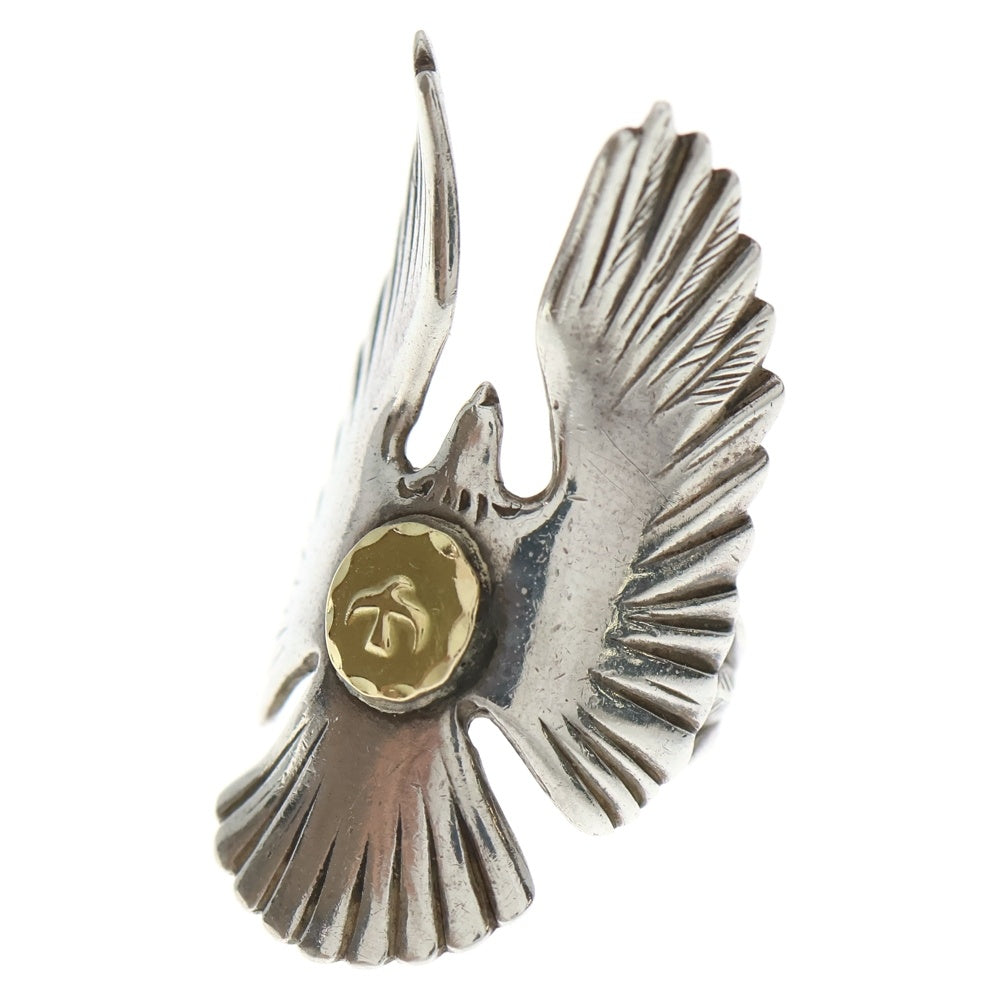 goro's(ゴローズ) K18付きイーグルリング シルバー/ゴールド