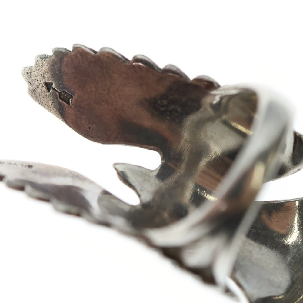 goro's(ゴローズ) K18付きイーグルリング シルバー/ゴールド