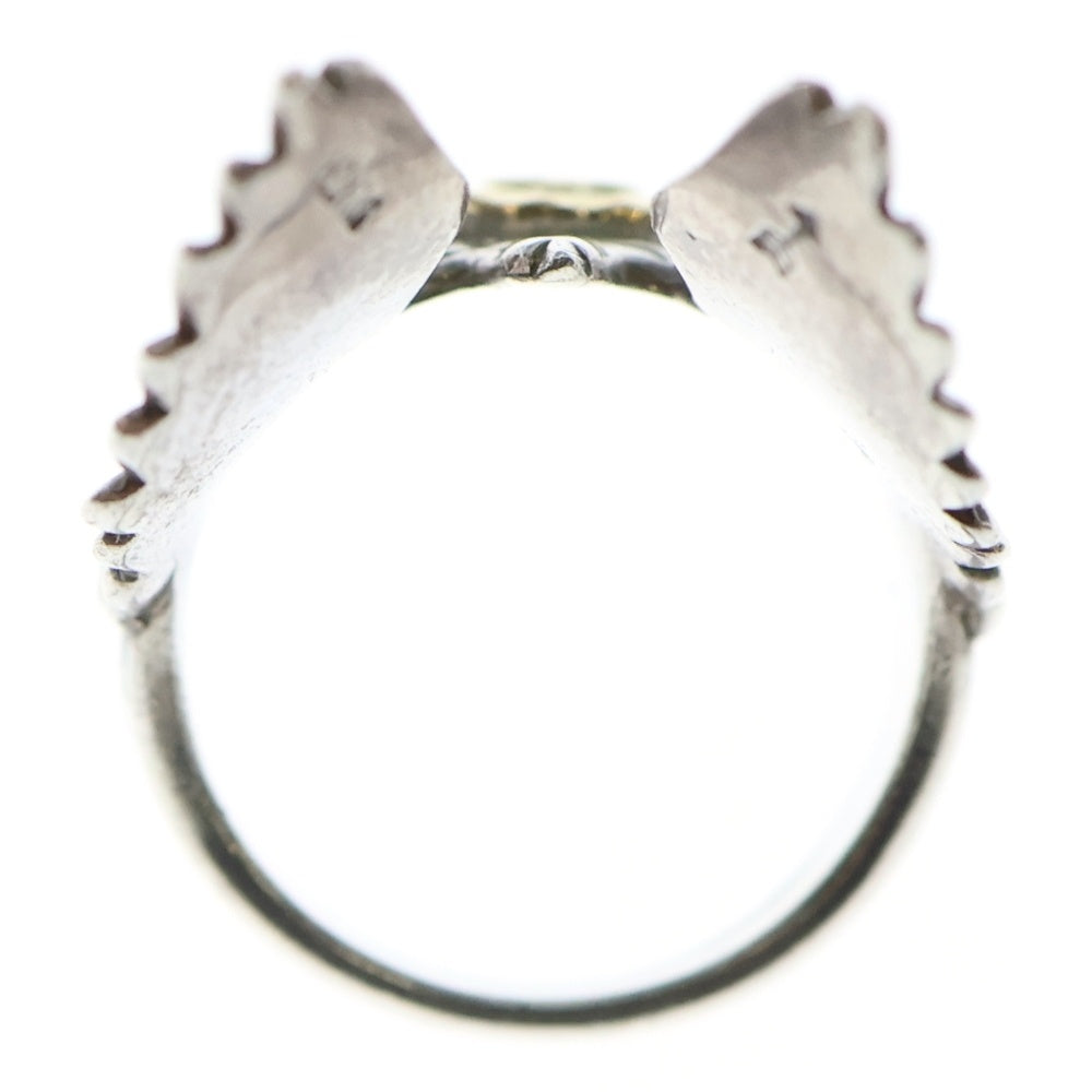 goro's(ゴローズ) K18付きイーグルリング シルバー/ゴールド