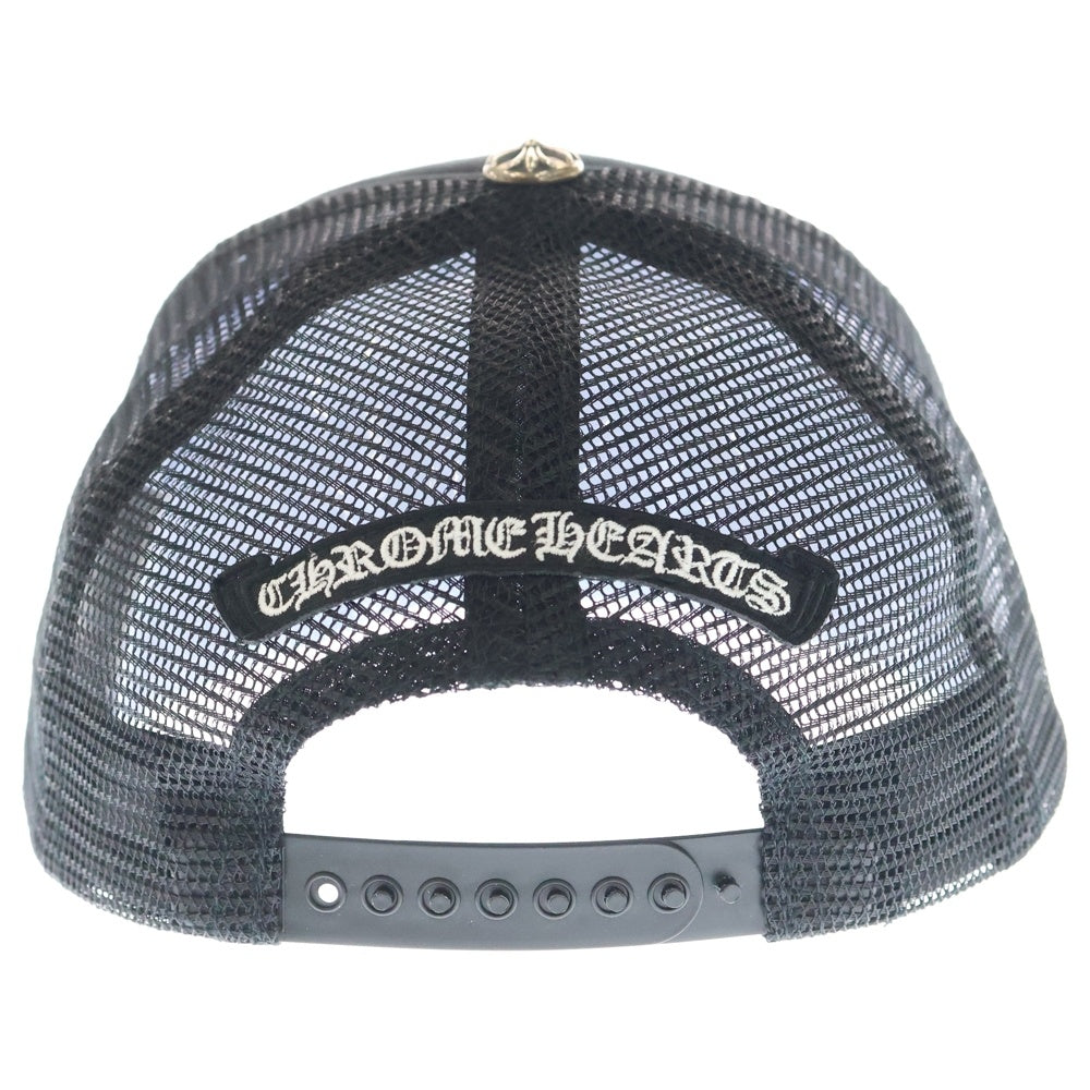 CHROME HEARTS(クロムハーツ) Cemetery Cross Patch Trucker Cap セメタリークロスパッチ トラッカー ベースボールキャップ 帽子 ブラック/カモ