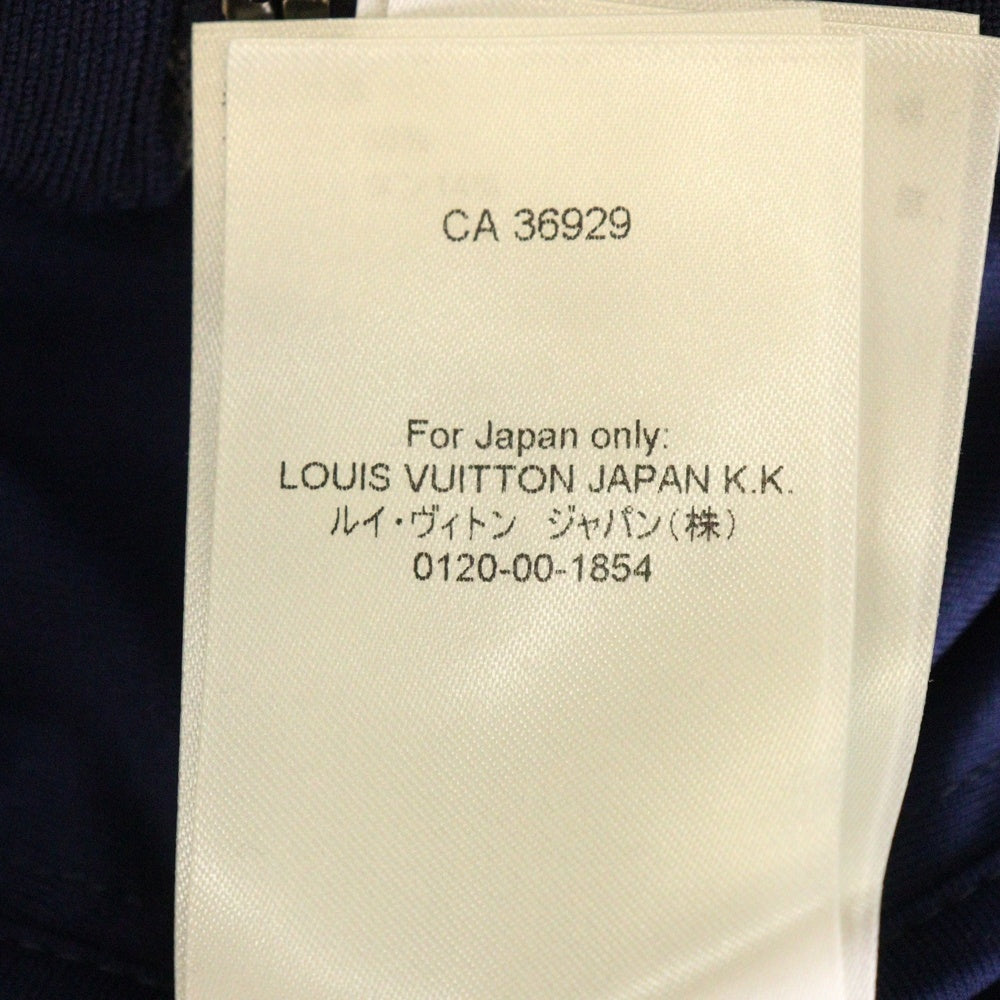 LOUIS VUITTON(ルイヴィトン) 24SS hooded zip-up fitted long-sleeve モノグラム ジップアップパーカー ネイビー RM241MQ YNF HQY46W