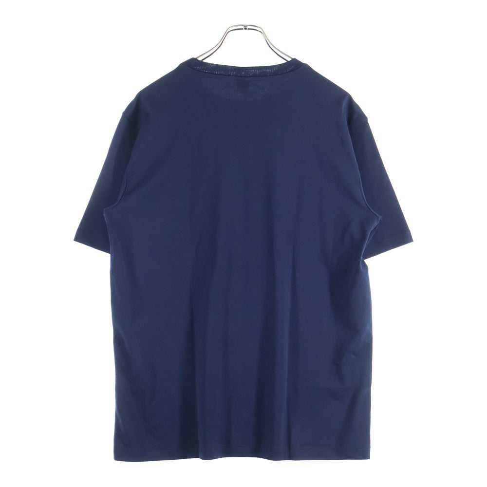Berluti(ベルルッティ) Thabor スモールロゴ刺繍 クルーネック半袖Tシャツ ネイビー R26JRS124