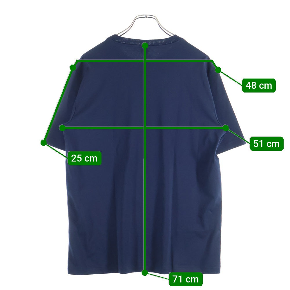 Berluti(ベルルッティ) Thabor スモールロゴ刺繍 クルーネック半袖Tシャツ ネイビー R26JRS124