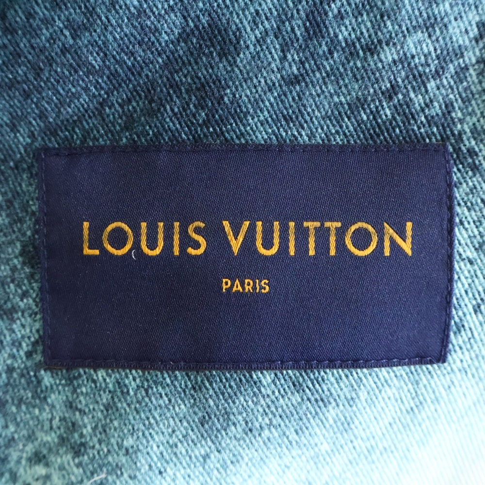 LOUIS VUITTON(ルイヴィトン) 23SS スプレーモノグラムデニムトラッカージャケット ホワイト/ブルー RM231M U14 HOA10W