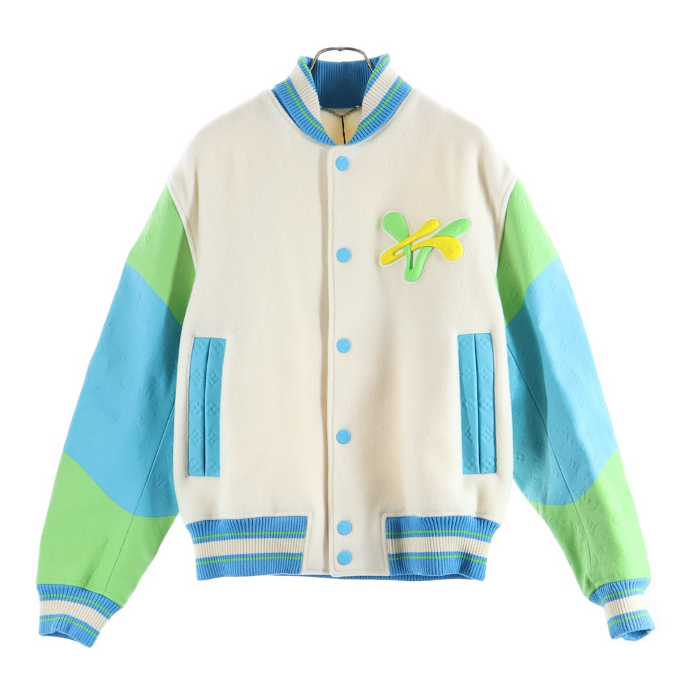 LOUIS VUITTON(ルイヴィトン) 23SS レインボープレイグラウンドバーシティブルゾン スタジャン マルチ RM231 YC8 HOL63E